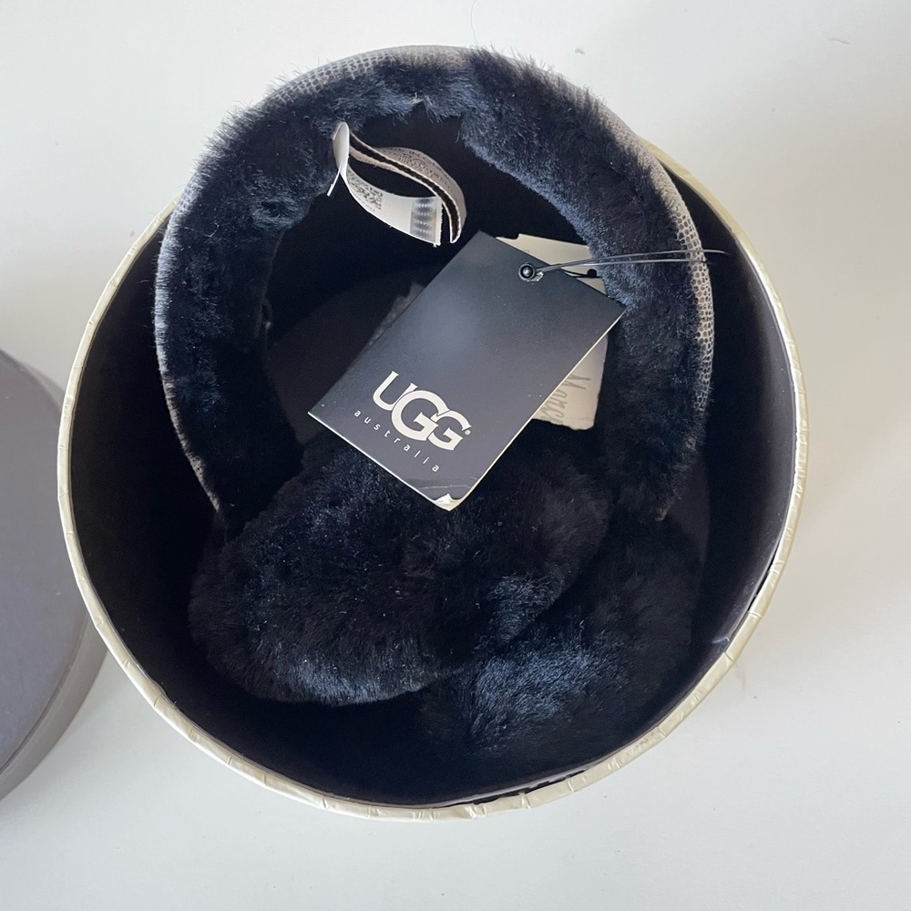 NWT UGG Earmuffs - faux snake skin print (one size)